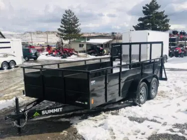 2019 Summit Cascade Open Utility Trailer Front Driverside View