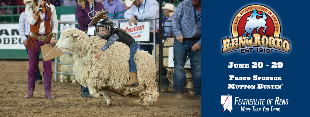 Featherlite of Reno Proudly Supports Mutton Bustin at the Reno Rodeo